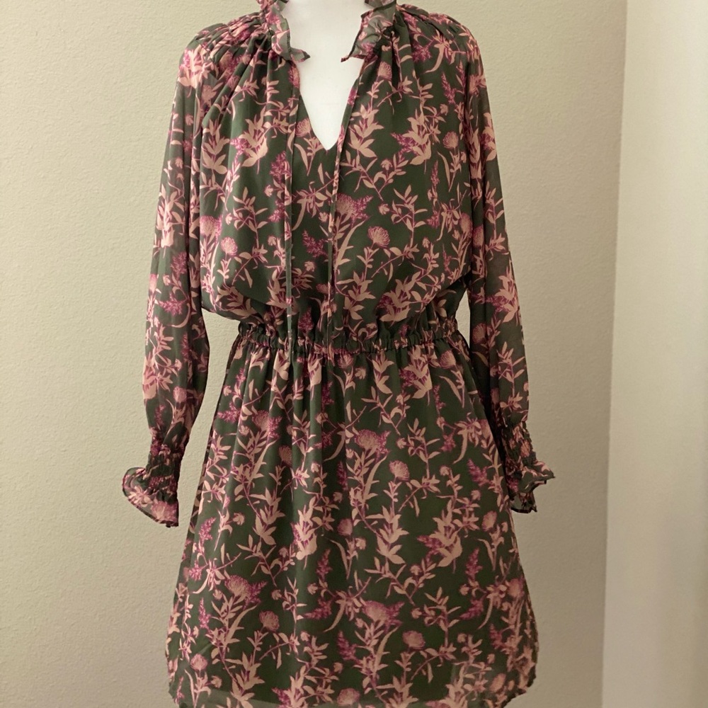 Olivia James long sleeve floral dress